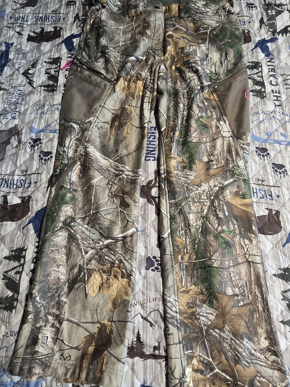 Realtree Scentlok Women's Insulated Camo Hunting Pants - Brown/Green/Pink